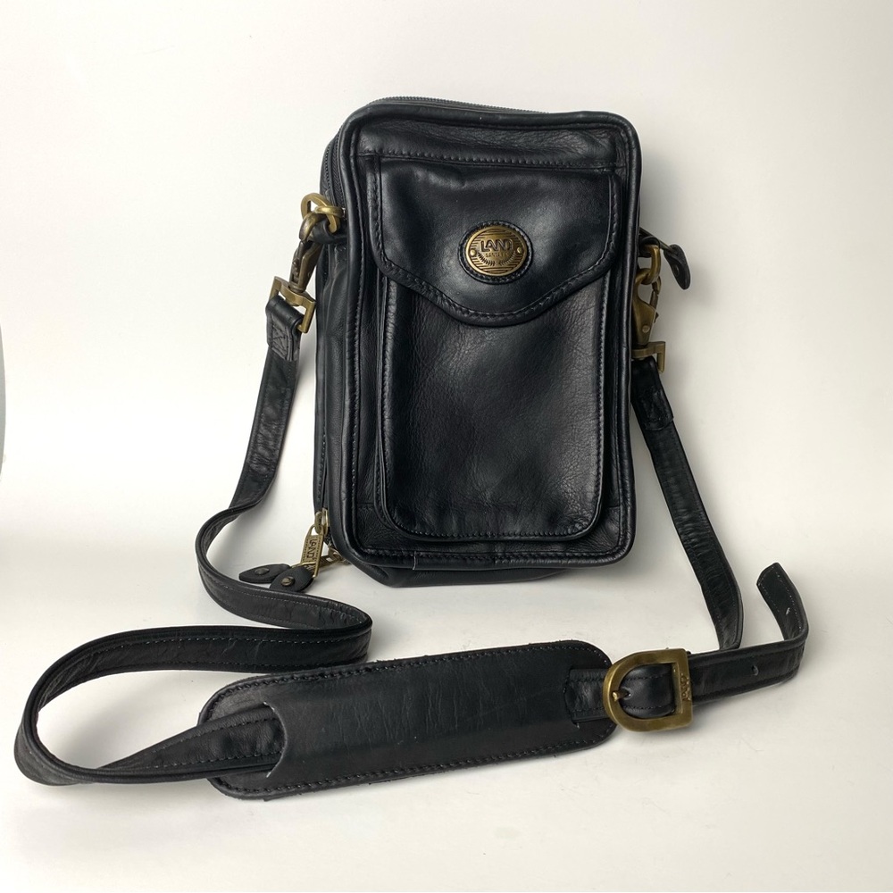 Black Leather Crossbody Bag
